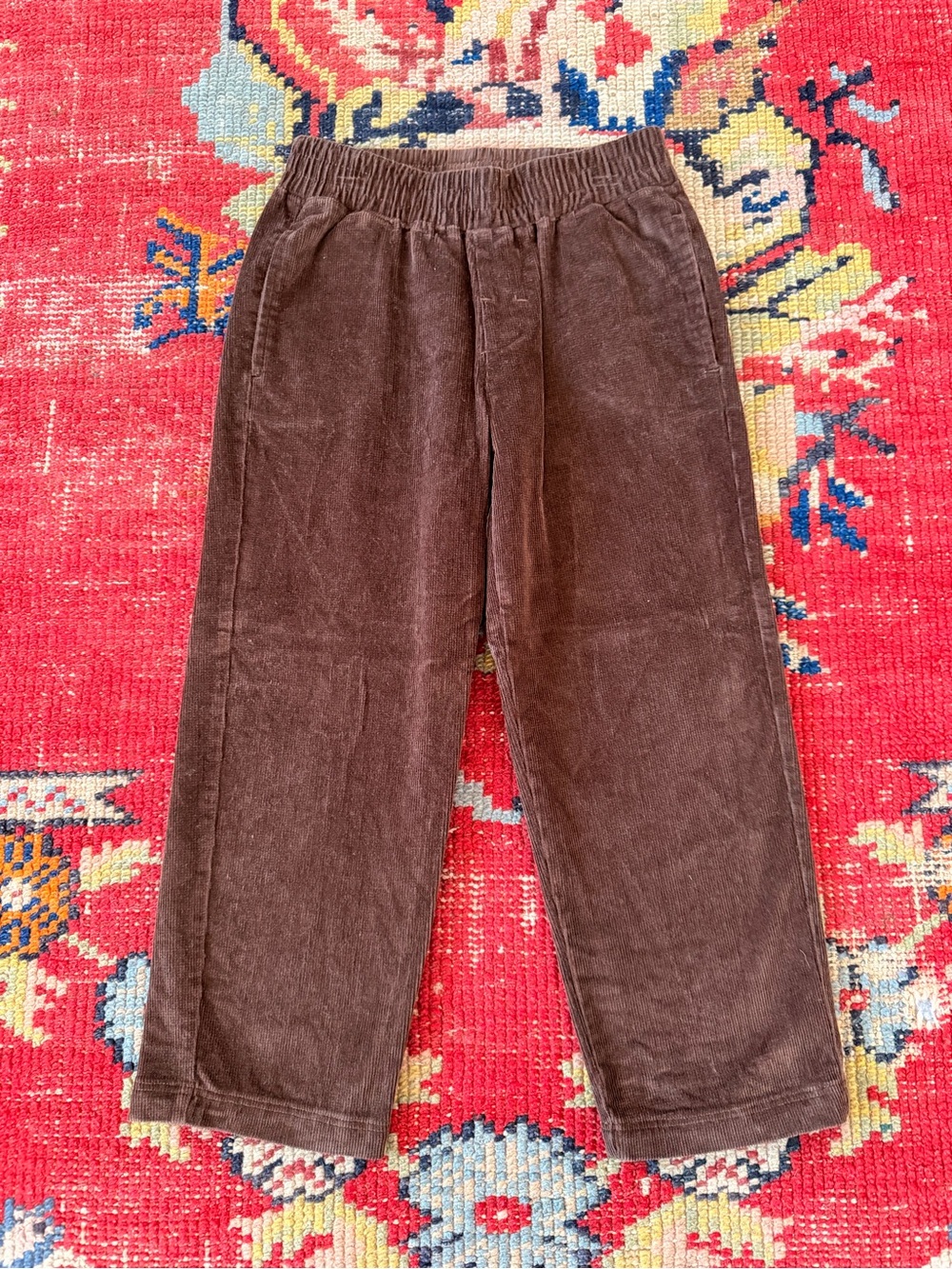 The Beaufort Bonnet Company Brown Corduroy Elastic-Waist Pants Boys